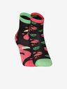 Dedoles Rosa und schwarze Kindersocken Dedoles Flamingos