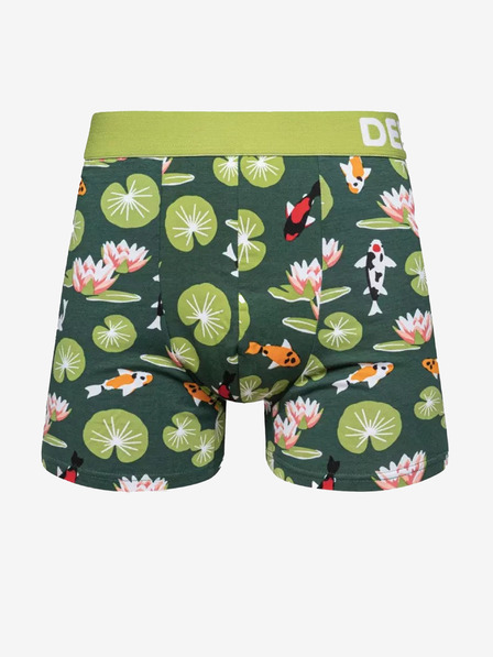 Dedoles Grüne fröhliche Herren-Boxershorts Dedoles Koi-Fisch und Seerosen