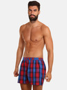 Styx Blau und rot karierte Shorts für Männer von Styx