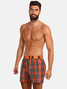 Styx Grau-orange karierte Shorts Styx für Herren
