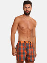 Styx Grau-orange karierte Shorts Styx für Herren