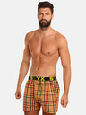 Styx Gelb-orange karierte Herren-Shorts Styx