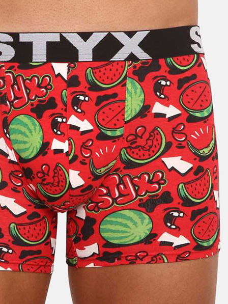Styx Styx Herren Boxershorts Sport elastisch Wassermelone