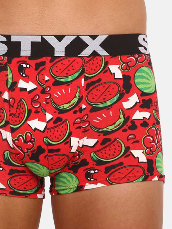 Styx Herren Boxershorts Styx lang Kunst Sport Gummi Melonen