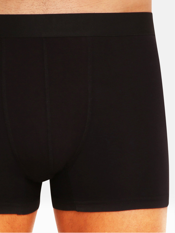 Nedeto Set mit sieben Herren-Boxershorts in schwarz Nedeto