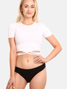 Nedeto Set mit fünf Damen-Boxershorts in schwarz Nedeto