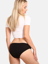 Nedeto Set mit fünf Damen-Boxershorts in schwarz Nedeto