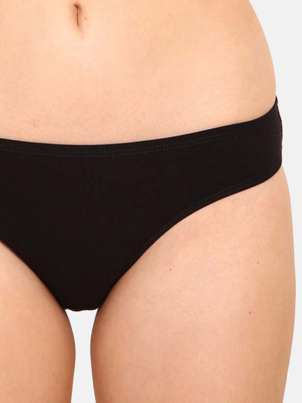 Nedeto Set mit fünf Damen-Boxershorts in schwarz Nedeto