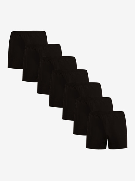 Nedeto Set mit sieben Herrenshorts in schwarz Nedeto