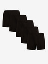 Nedeto Set mit fünf Herrenshorts in schwarz Nedeto