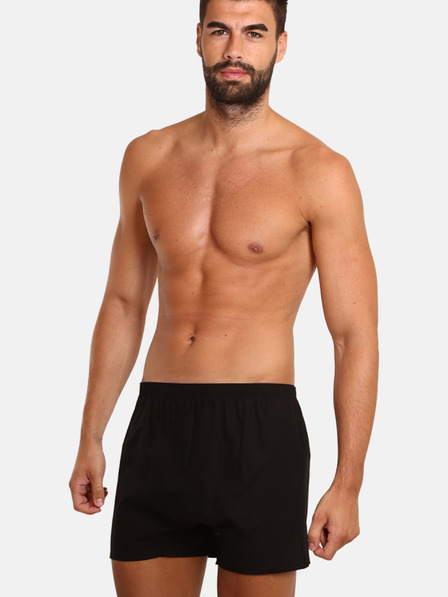 Nedeto Set aus drei Herrenshorts in schwarz Nedeto