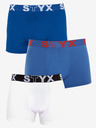 Styx Dreierpack Styx Boxershorts für Männer in Blau und Weiß