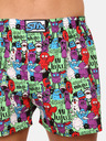 Styx Lila und grün gemusterte Herrenshorts Styx art Monsters