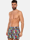 Styx Lila und grün gemusterte Herrenshorts Styx art Monsters