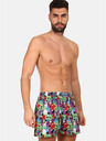Styx Lila und grün gemusterte Herrenshorts Styx art Monsters