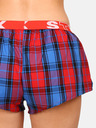 Styx Rot und blau karierte Styx Schlafshorts für Damen