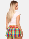 Styx Rot und grün gemusterte Styx Schlafshorts für Frauen