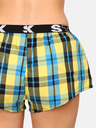 Styx Blau-gelb karierte Damen-Schlafshorts von Styx