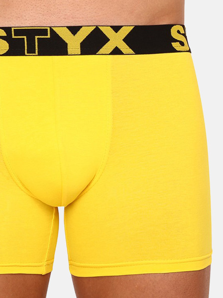 Styx Gelbe Styx Long-Boxershorts für Männer