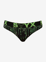 Styx Schwarz-grün gemusterte Damen-Slips Styx Art Code