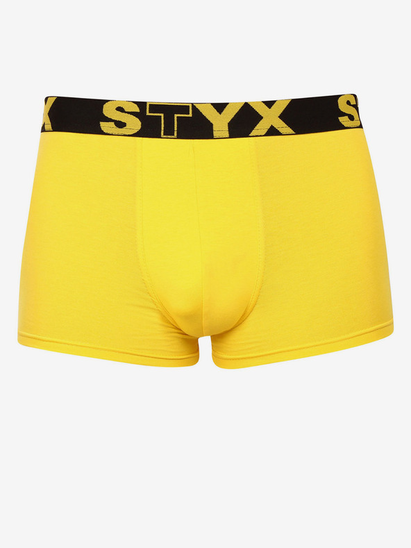 Styx Gelbe Herren-Boxershorts Styx