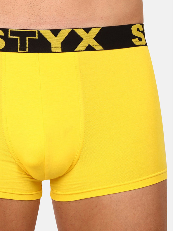Styx Gelbe Herren-Boxershorts Styx