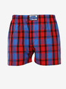 Styx Blau und rot karierte Shorts für Männer von Styx