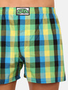 Styx Schwarz-grün karierte Herrenshorts Styx
