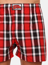 Styx Schwarz-rot karierte Herrenshorts Styx