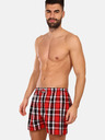 Styx Schwarz-rot karierte Herrenshorts Styx