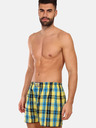 Styx Blau-gelb karierte Herrenshorts Styx