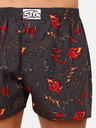 Styx Rot und grau gemusterte Herrenshorts Styx Art Claws