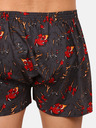 Styx Rot und grau gemusterte Herrenshorts Styx Art Claws