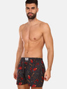 Styx Rot und grau gemusterte Herrenshorts Styx Art Claws