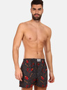 Styx Rot und grau gemusterte Herrenshorts Styx Art Claws