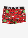 Styx Grün und rot gemusterte Herren-Boxershorts Styx art Melons