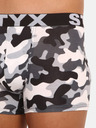 Styx Weiße und graue Herren-Armee-Boxershorts Styx long art camouflage