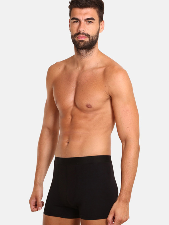 Nedeto Dreier-Set Herren-Boxershorts in schwarz Nedeto