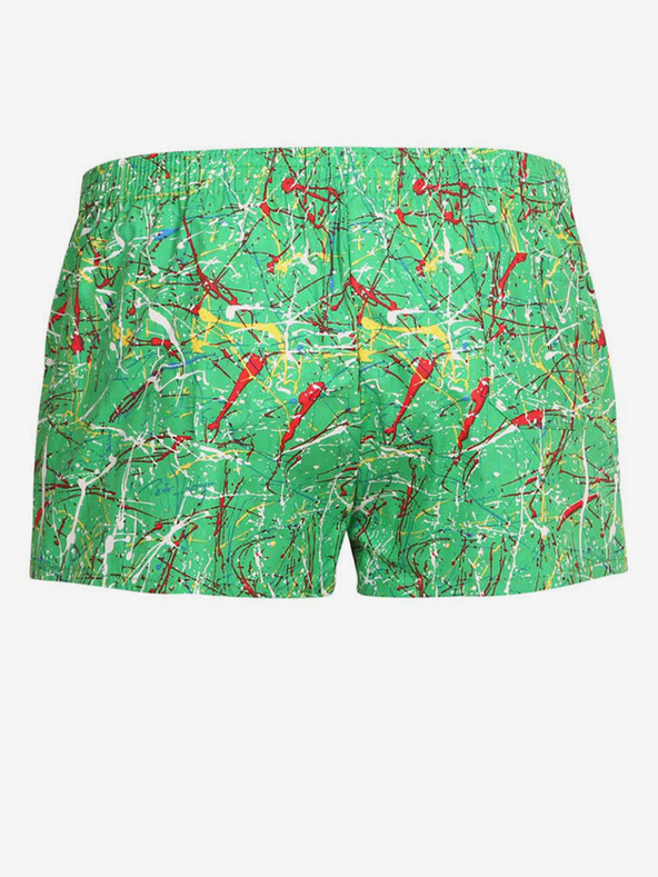 Styx Grün gemusterte Shorts für Jungen Styx art Jáchym