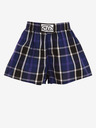Styx Blau-schwarz karierte Shorts für Jungen Styx