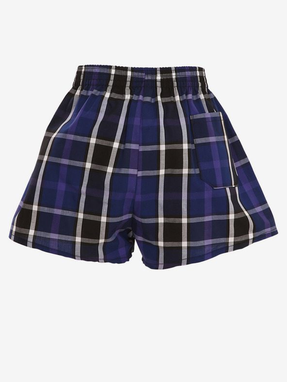 Styx Blau-schwarz karierte Shorts für Jungen Styx