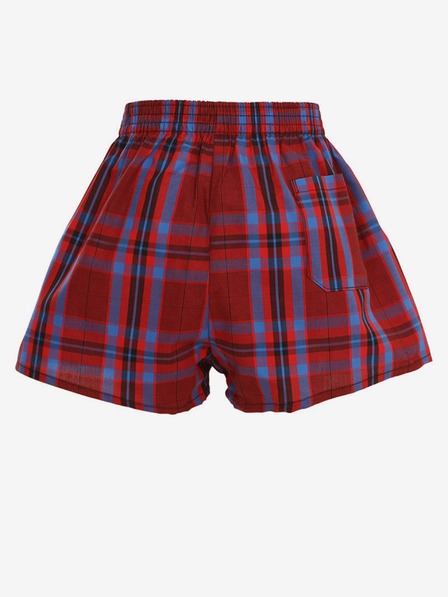 Styx Karierte Shorts für Jungen in Blau und Wein Styx
