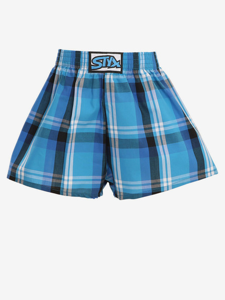 Styx Schwarz-blau karierte Shorts für Jungen Styx Shorts