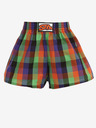 Styx Lila und grün karierte Shorts für Jungen Styx