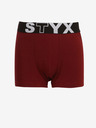 Styx Burgunderfarbene Jungen-Boxershorts Styx