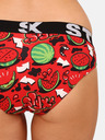 Styx Schwarzer und roter gemusterter Damenslip Styx art Melouny