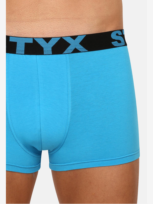 Styx Styx Herren-Boxershorts Sport elastisch hellblau