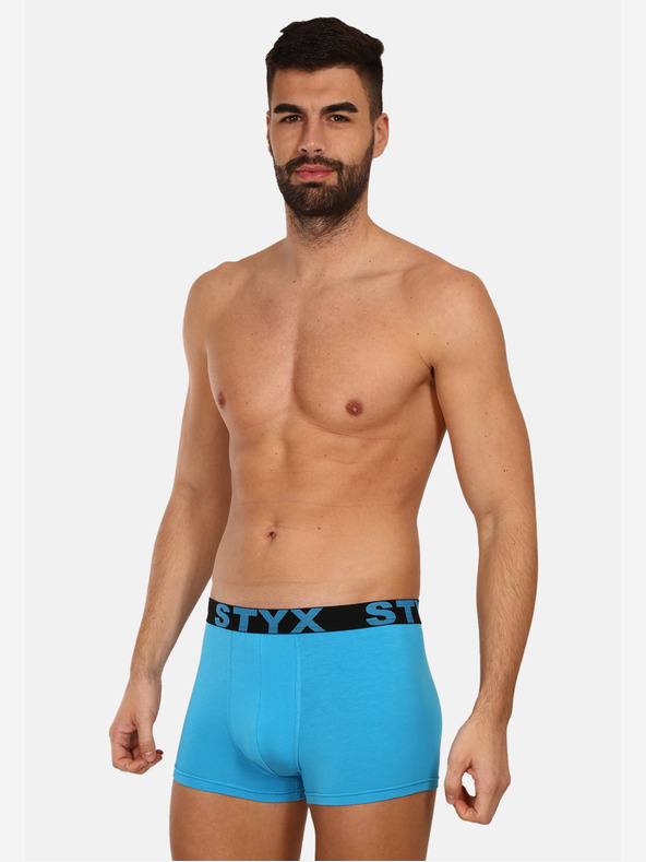Styx Styx Herren-Boxershorts Sport elastisch hellblau