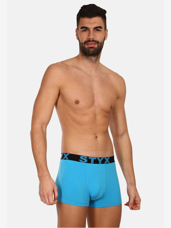 Styx Styx Herren-Boxershorts Sport elastisch hellblau