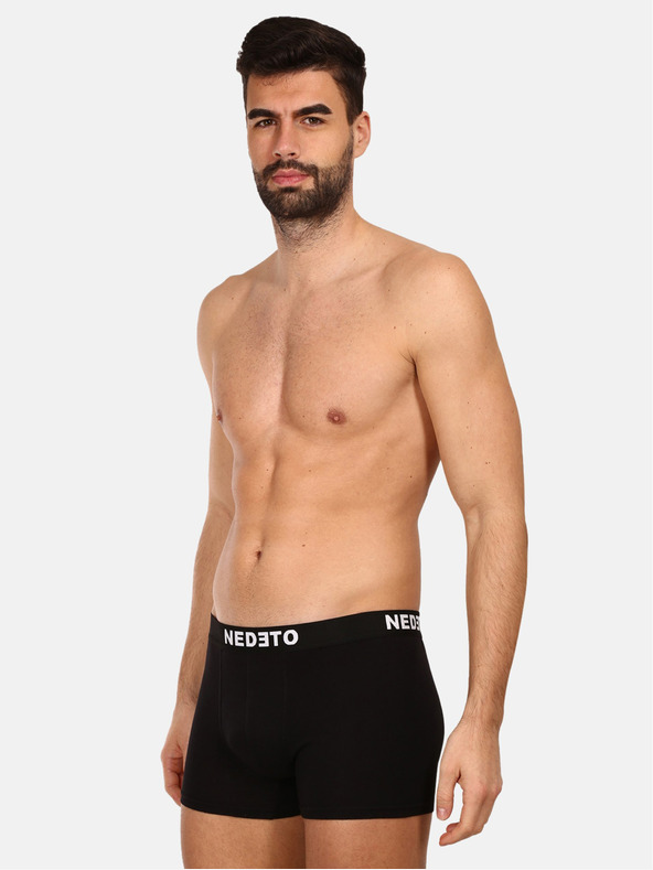 Nedeto Zehnerset Herren Boxershorts in schwarz Nedeto